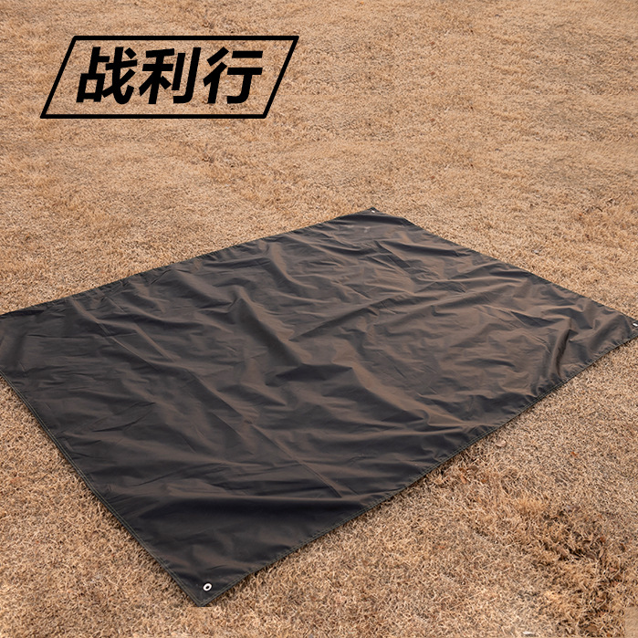 Black Waterproof Ground Cloth, Outdoor Oxford Picnic Mat