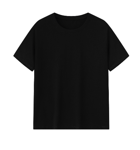 Black, red and white men's T-shirt